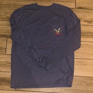 BURLEBO Heather Blue Long Sleeve Tee